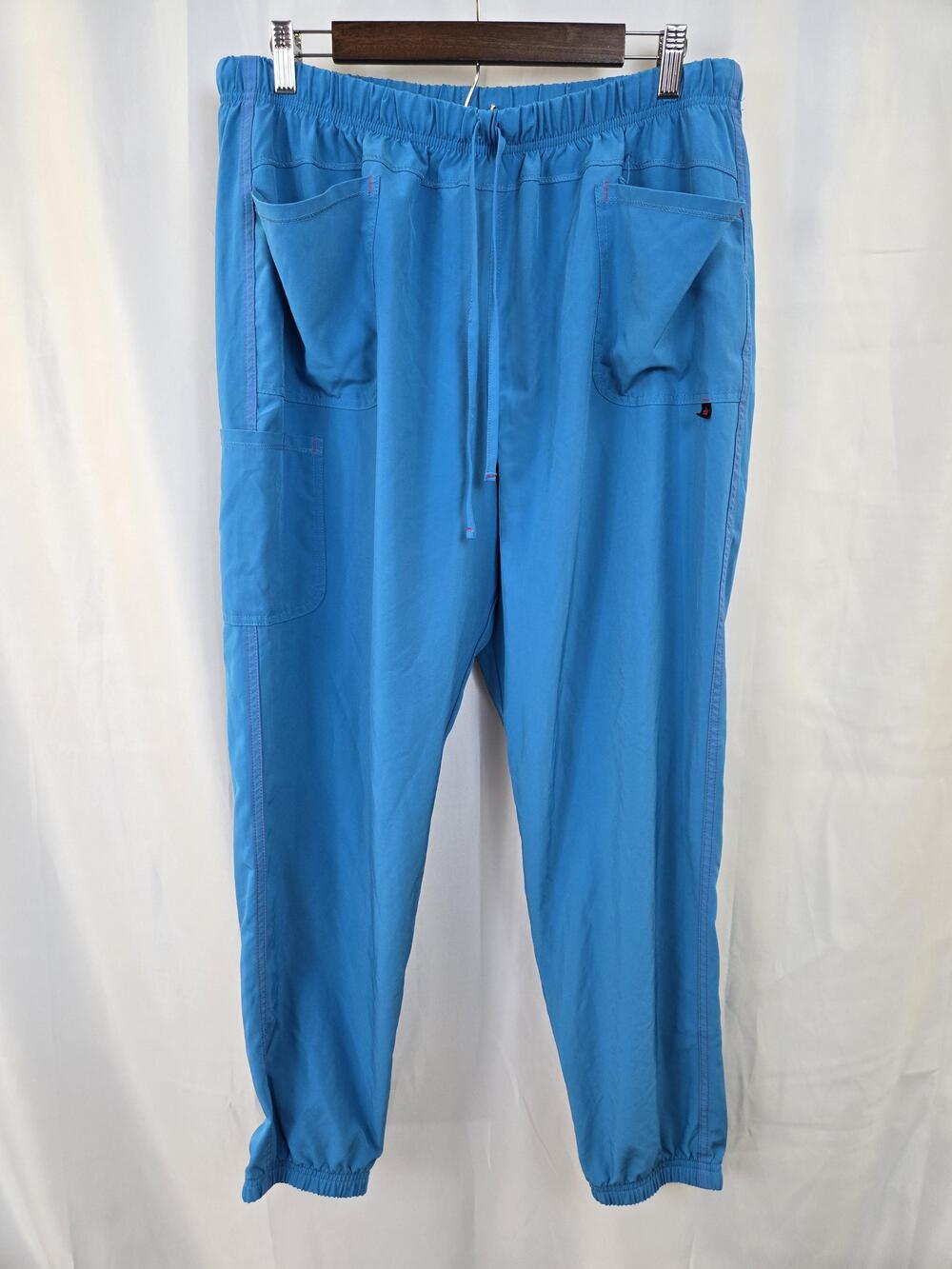 Scrubstar Scrub Pants Womens XL Blue Bondi Jogger Elastic Drawstring Pockets